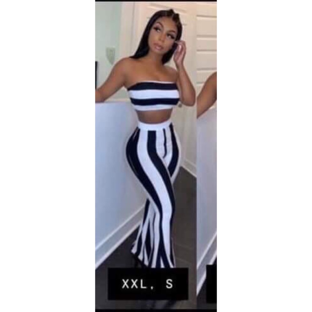 Black & white two piece